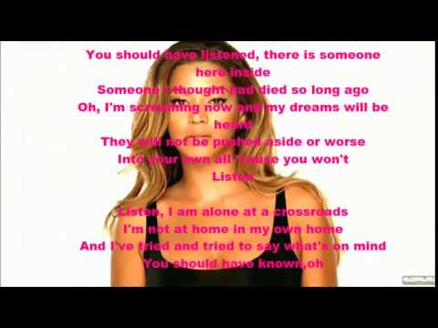Beyonce-Listen (lyrics) - YouTube