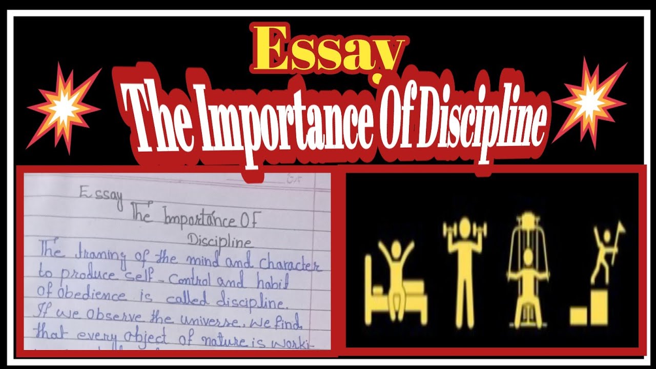 Essay on The Importance of discipline in english// essay on the ...