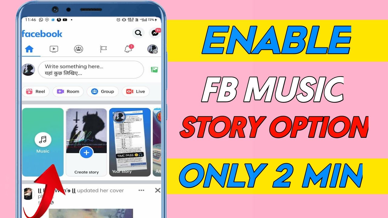 How To Enable Facebook Story Music Option 2022Facebook Story Music