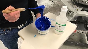 How to Restore Old Plastisol Ink with Thinner DT/Reducer #4 | Lawson Screen & Digital