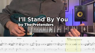 I'll Stand By You The Pretenders Guitar Play thru w/Tabs