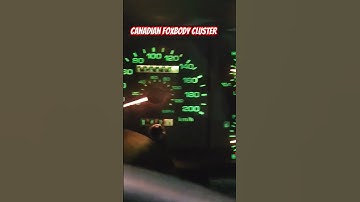 CANADIAN FOXBODY CLUSTER @MrBlitzkrieg1987 #foxbody #mustang #shorts