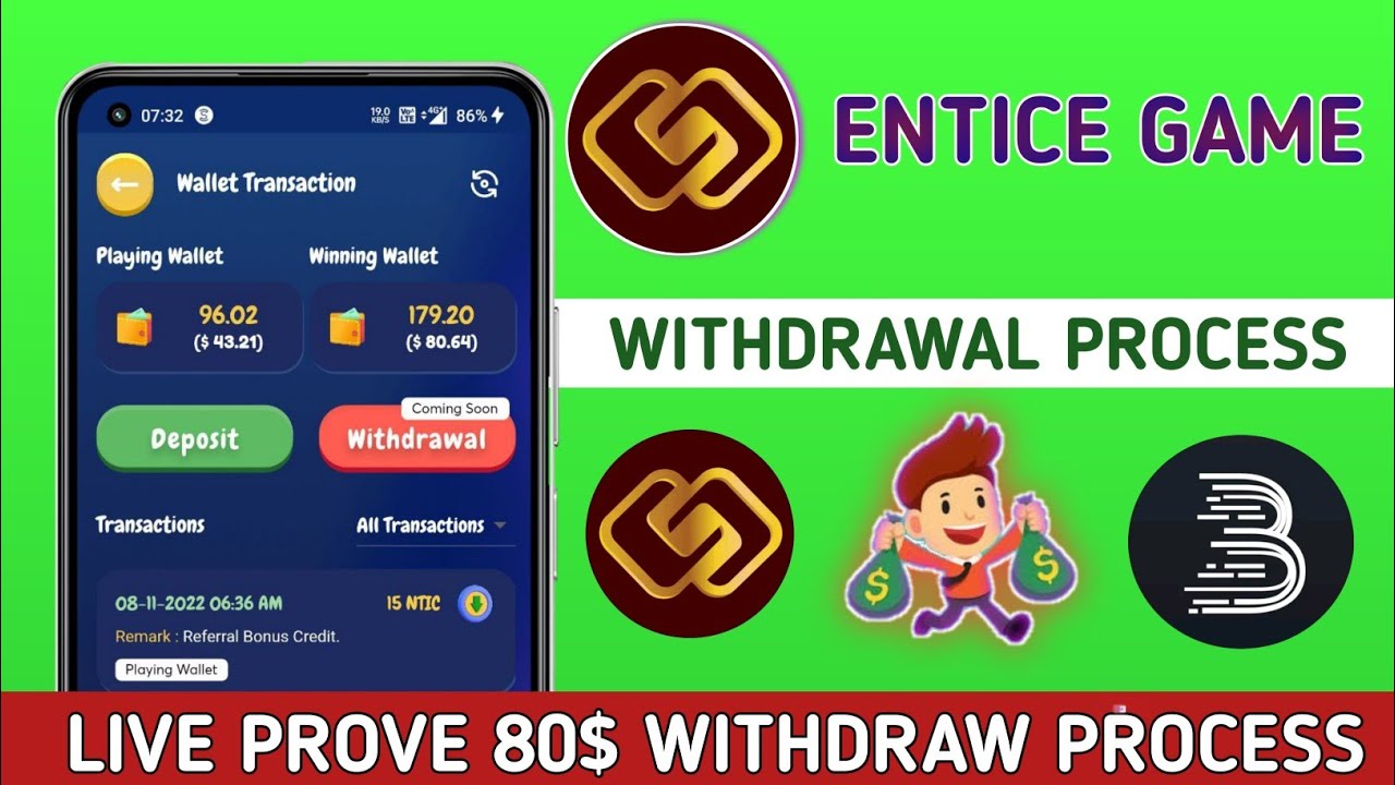 Entic Games NTIC Token Withdraw Process How to Withdraw NTIC Token