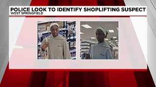 West Springfield Police looking for shoplifting suspect