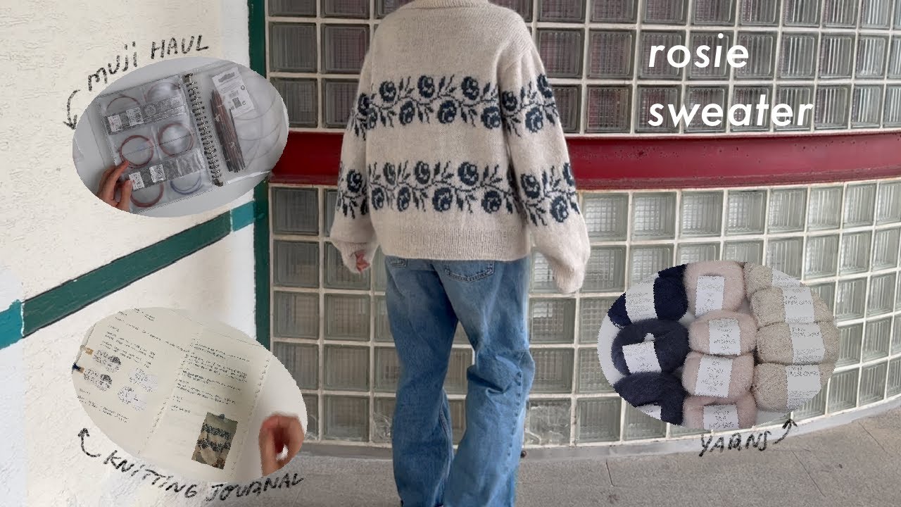 [Rosie Sweater] 파란장미의 꽃말은 불가능, 내 장력조절도 불가능 | 로지스웨터 뜨는순서 알려드립니다 | 뜨개로그