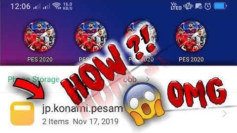 Pes 2020 Mobile Multiple Accounts With One Obb File | Kine Gamer