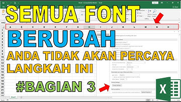 Cara Mengganti Jenis Font Lembar Kerja Microsoft Excel Secara Default - Bagian 3