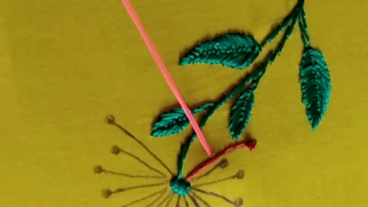 Very Unique Style French knot And Chain Stitch Very Beautiful And Very