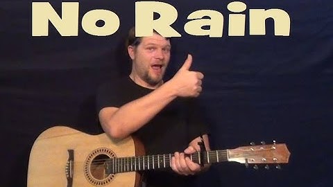 No Rain (Blind Melon) Easy Guitar Lesson Strum Chord Licks How to Play Tutorial