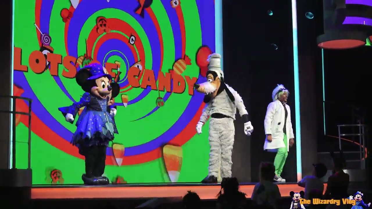 Шоу «Сладость и гадость» Микки в парке развлечений Disney California Adventure | Курорт Disneylan...