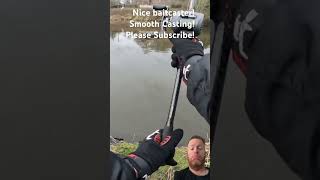 Amazing smooth casting reel #fish #fishing #reels #bassfishing #shorts #fishingvideo