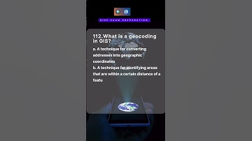 Q.112. GISP EXAM PREP—Geocoding. #interview #gis #arcgis #arcgispro #quiz #shorts #career