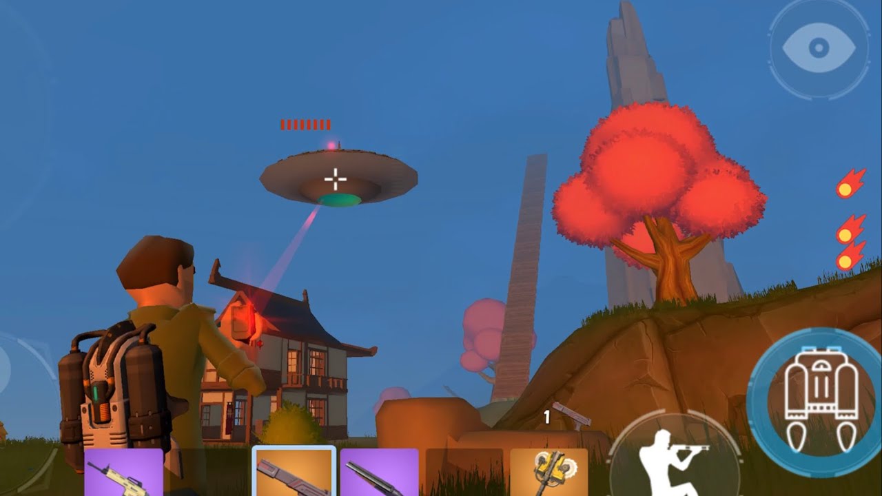 Rocket Royale QUEST TO DEFEAT THE UFO WITH ORBITAL STRIKE DEADLY EVENT - Android Gameplay