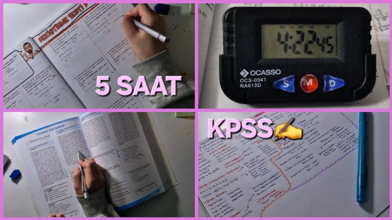  Kpss çalışma vlog | 5 saat | Her gün paragraf çözmeme rağmen..