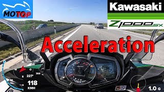 Kawasaki Z1000SX - ACCELERATION - GPS measured