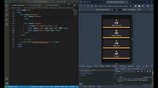 Responsive Number Counting Animation | #HTML, #css  & #javascript  | mitesh