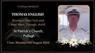 Funeral mass for Thomas English