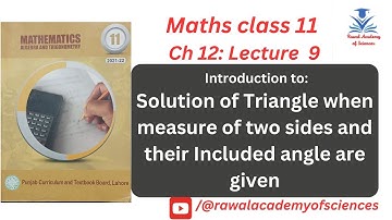 Introduction to Concepts of Ex 12.5(Application of Trigonometry)FSc 11th class maths |Punjab Boards
