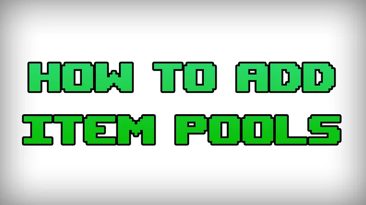 How to mod Afterbirth+ w/ Lua - Advanced series #10 - How to add items to item pools