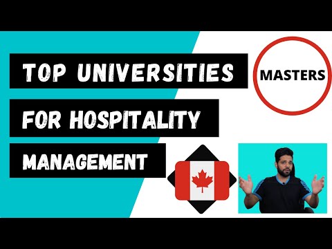 MASTERS IN HOSPITALITY MANAGEMENT IN CANADA || BEST UNIVERSITY FOR HOTEL MANAGEMENT IN CANADA