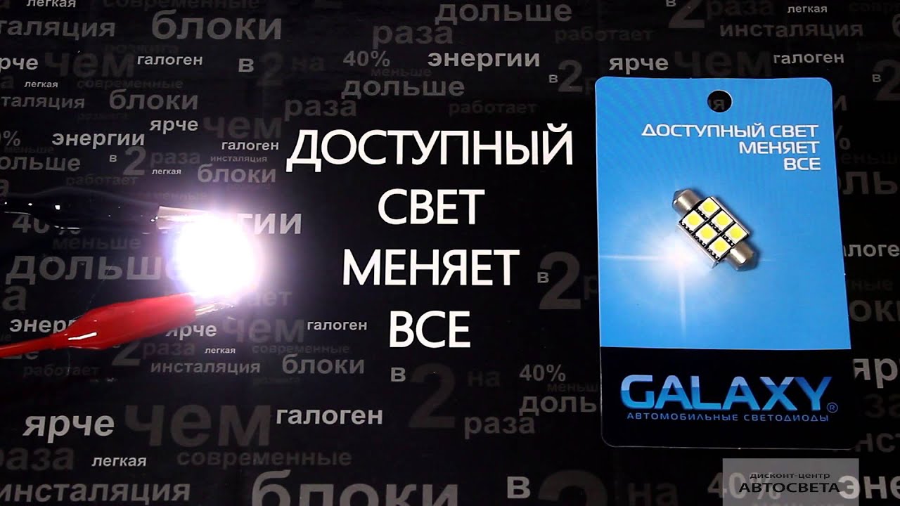 Доступный свет. Galaxy Xenon Effect c5w 36mm.