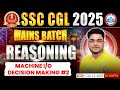 SSC CGL Mains Reasoning 2025 | Machine I/O Decision Making | CGL Mains Reasoning By Shobhit Sir