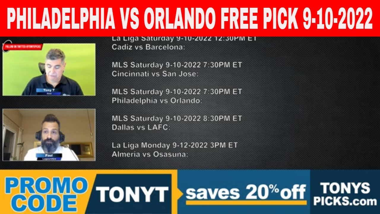 Philadelphia vs Orlando 9/10/2022 FREE Soccer Picks and Predictions on