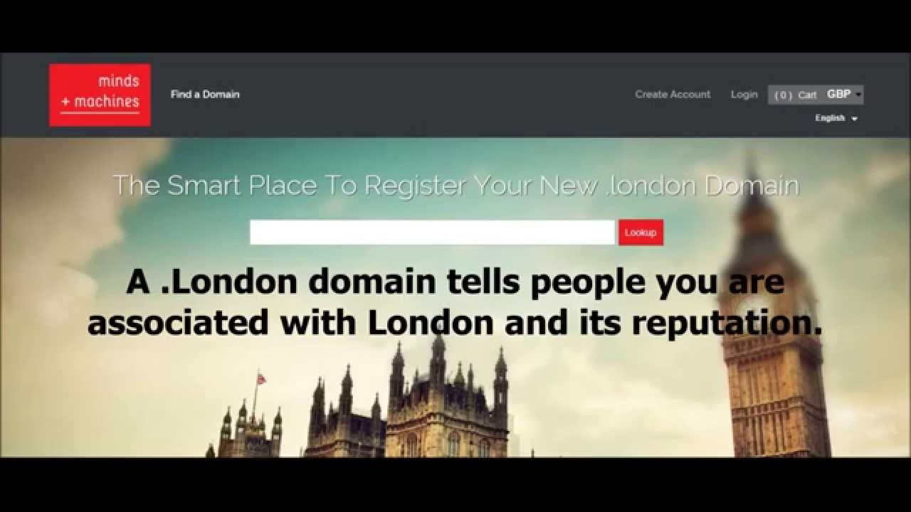 Register a .London Domain Name