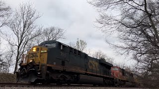 CSX ES44AH 791 w/ CN Power Leads Manifest M503-13 on 3/14/23