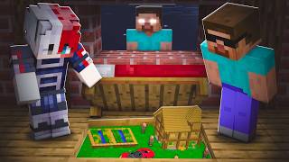 HeroBrine Made Secret Base Inside My Bed In Minecraft 😱 Ft. @ProBoiz95 @junkeyy