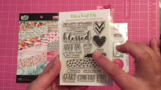 Citrus Twist Kits Grace Box Unboxing haul video - November 2016 - bible journaling