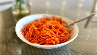 Салат Морковь по-корейский простой но очень вкусный. #рецепт #delicious