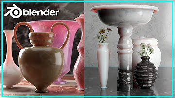 Blender - Create Easy Abstract 3D pot shapes 80% Procedural