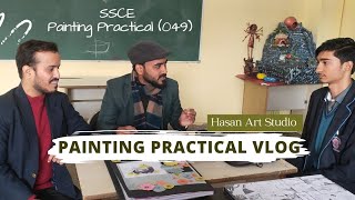 Painting practical (049) | How to conduct painting practical | Painting class 12