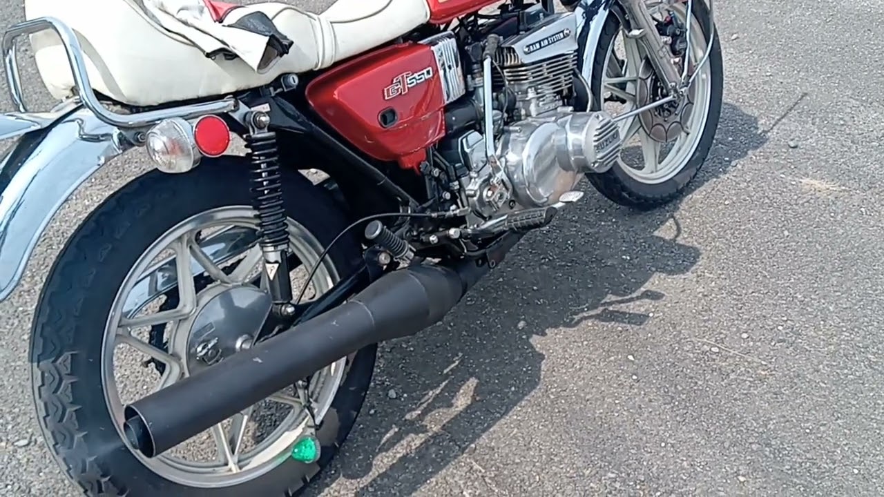 スズキgt550ゼンシン芋ロング - YouTube