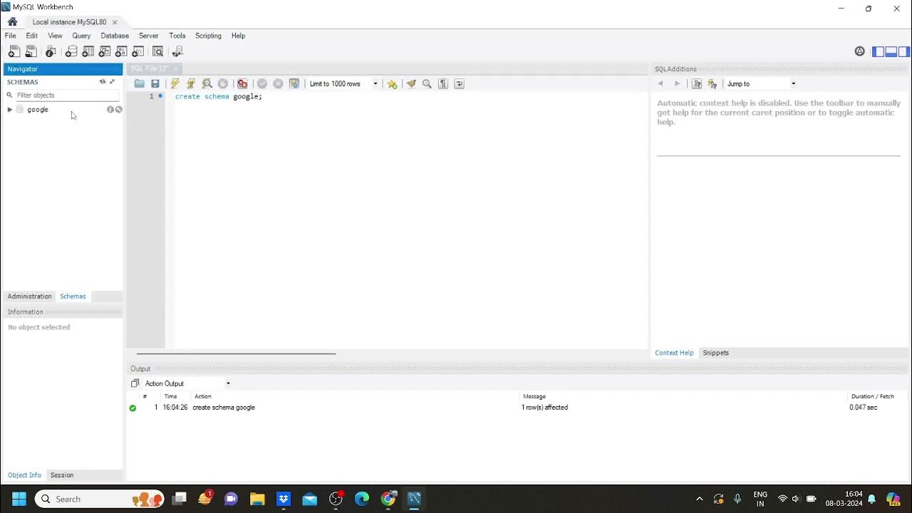 How to create schema in my sql youtube