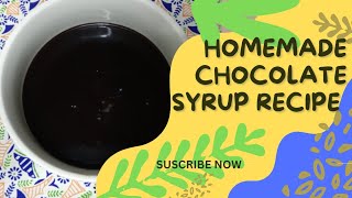 Chocolate syrup recipe | Homemade chocolate sauce recipe |chocolate syrup recipe with cocoa powder