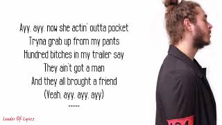 Post Malone -  rockstar (Lyrics) ft  21 Savage