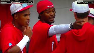 Georgia's Trey Phelps ejected from game vs. Liberty for excessive home run celebration