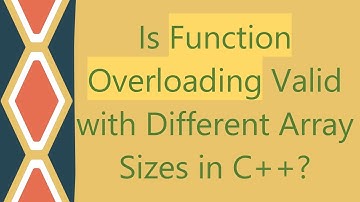 Is Function Overloading Valid with Different Array Sizes in C++?