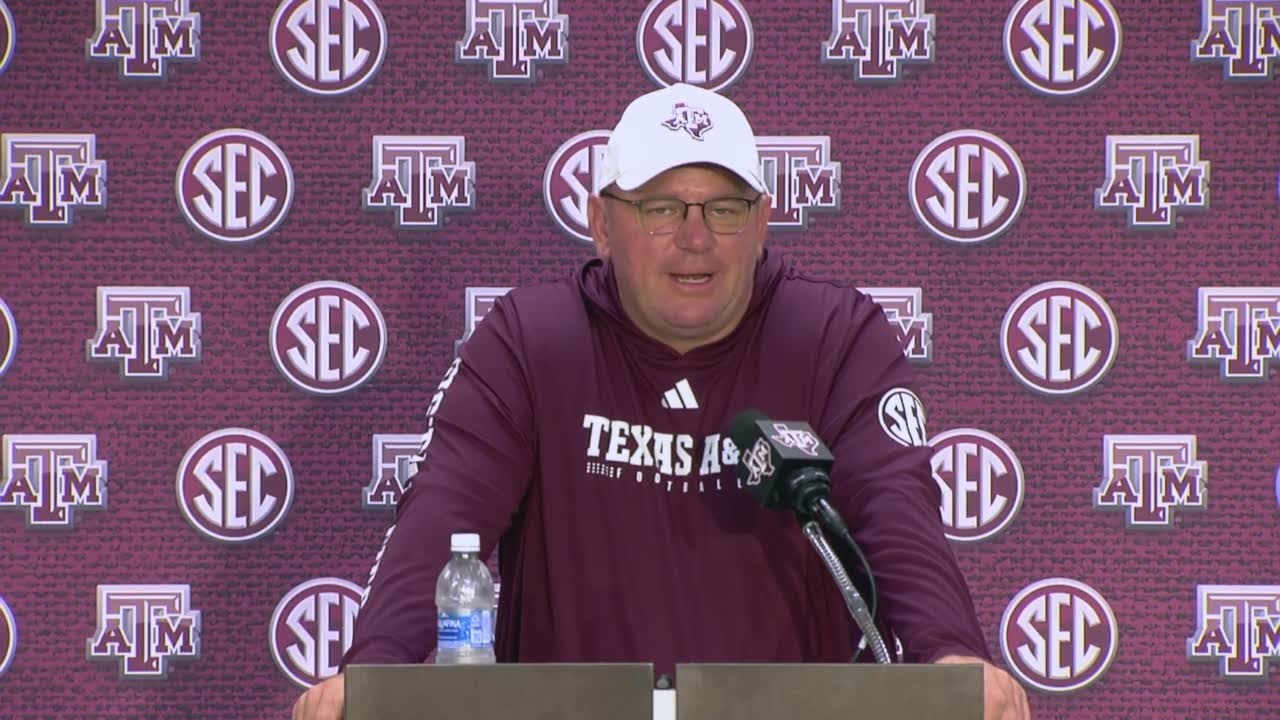 Mike Elko previews Texas A&M's season opener vs. UTSA - YouTube