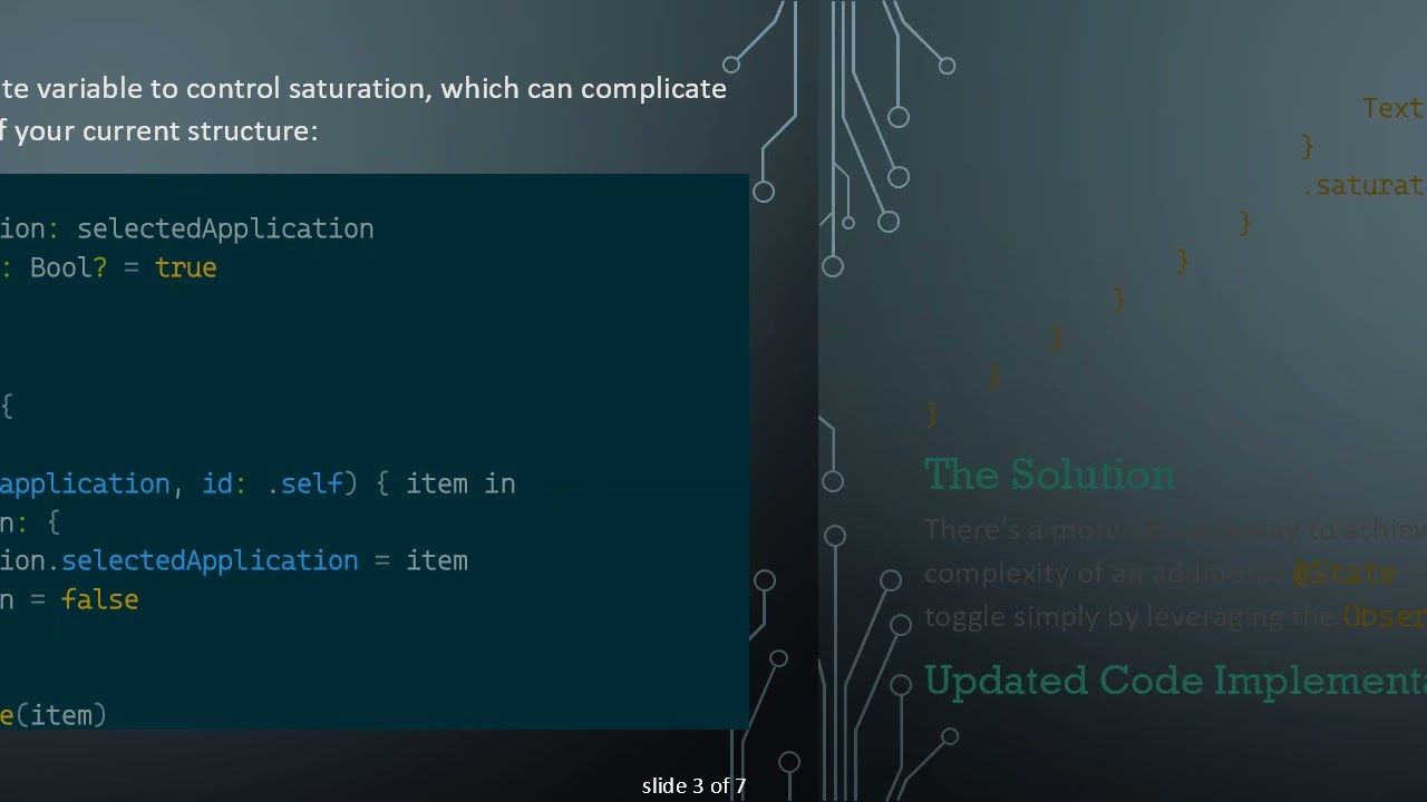 How to Toggle Saturation of VStacks in ScrollView Using SwiftUI