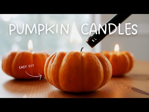 Mini Pumpkin Candle Holders | Easy Halloween/Autumn Decoration Tutorial