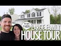 Full house tour walk through every room in our home  large family house tour  roadto100k