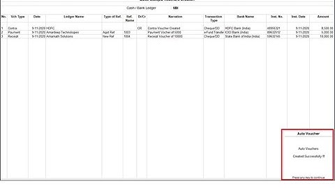 Tally Add On : Multiple Receipt, payment & Contra Voucher Creation in Tally Prime Software.