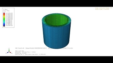Abaqus CAE: Shrink-fitting of Neoprene (Synthetic Rubber)