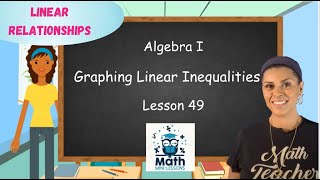Alg I, Lesson 49: Graphing Linear Inequalities
