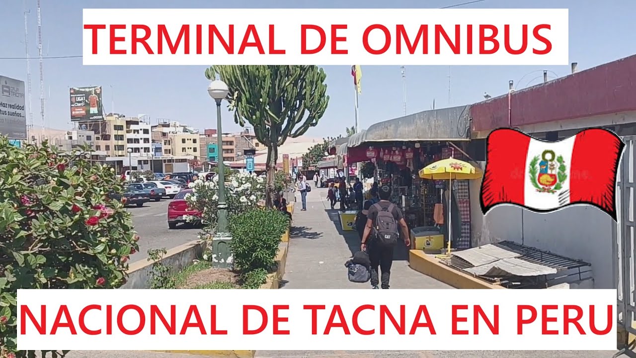 Asi es la terminal NACIONAL de ómnibus de TACNA en PERU.