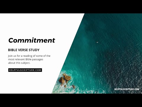 Bible Verses About Commitment