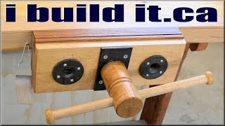 My homemade quick release woodworking vise build. plans and more
details: https://ibuildit.ca/projects/homemade-quick-release-vise/